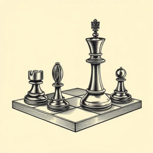 Engraving Chess Tattoo