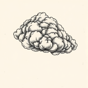 Engraving Cloud Tattoo