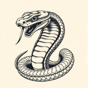 Engraving Cobra Tattoo