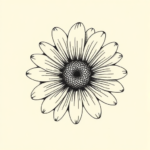 Engraving Daisy Tattoo
