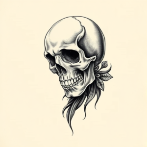 Engraving Death Tattoo