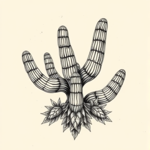 Engraving Desert Tattoo