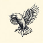 Engraving Eagle Tattoo