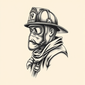 Engraving Firefighter Tattoo