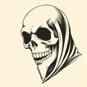 Engraving Ghostface Tattoo