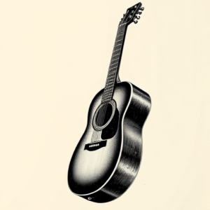 Engraving Guitar Tattoo