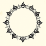 Engraving Halo Tattoo