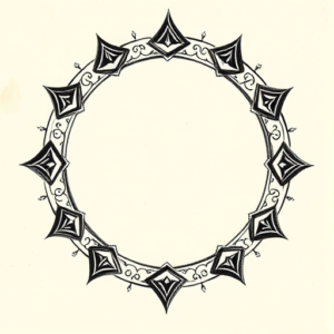 Engraving Halo Tattoo