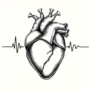 Engraving Heartbeat Tattoo