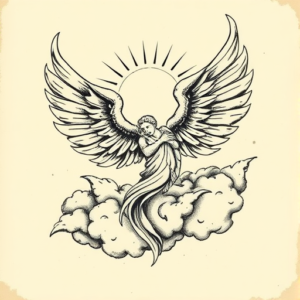 Engraving Heaven Tattoo