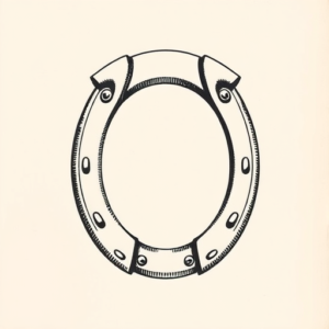 Engraving Horseshoe Tattoo