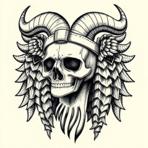 Engraving Horus Tattoo