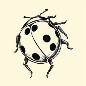 Engraving Ladybug Tattoo