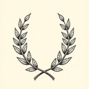 Engraving Laurel Tattoo