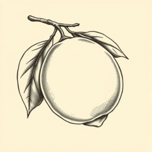 Engraving Lemon Tattoo