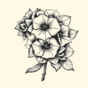 Engraving Lilac Tattoo