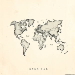 Engraving Map Tattoo