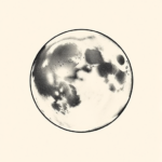 Engraving Moon Tattoo