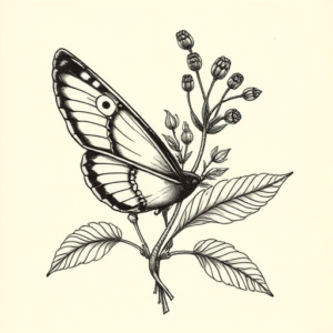 Engraving Nature Tattoo