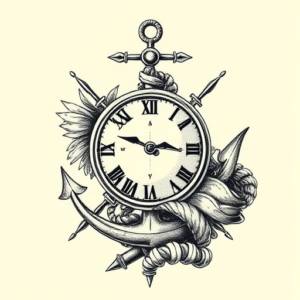 Engraving Nautical Tattoo