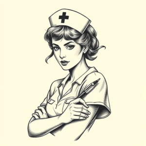 Engraving Nurse Tattoo