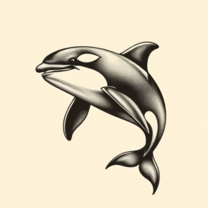 Engraving Orca Tattoo
