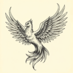 Engraving Phoenix Tattoo