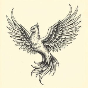 Engraving Phoenix Tattoo