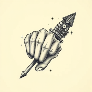 Engraving Rock Tattoo