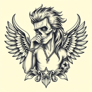 Engraving Rockstar Tattoo
