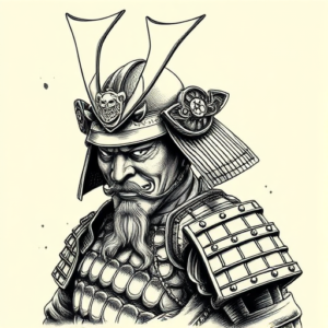 Engraving Samurai Tattoo