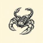 Engraving Scorpio Tattoo