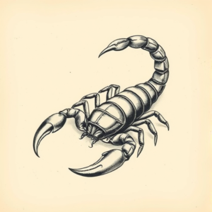 Engraving Scorpion Tattoo