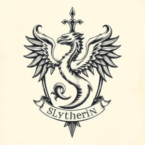 Engraving Slytherin Tattoo