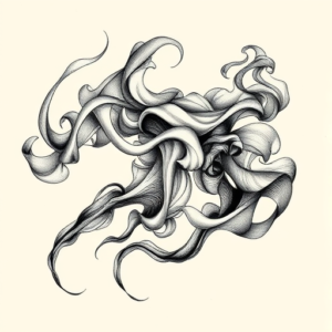 Engraving Smoke Tattoo