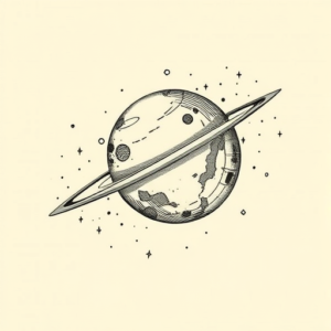 Engraving Space Tattoo
