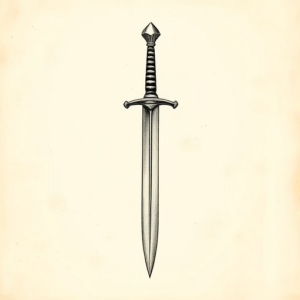 Engraving Sword Tattoo