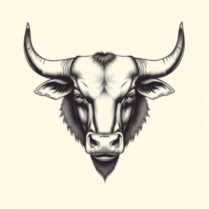 Engraving Taurus Tattoo