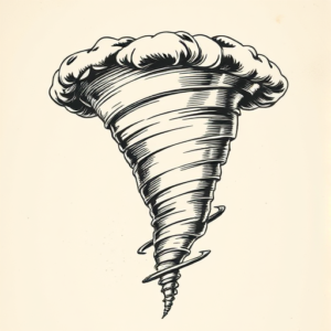 Engraving Tornado Tattoo