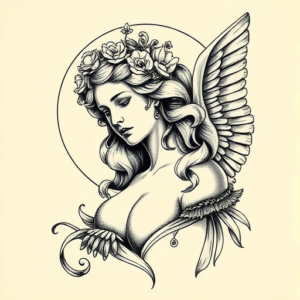 Engraving Venus Tattoo