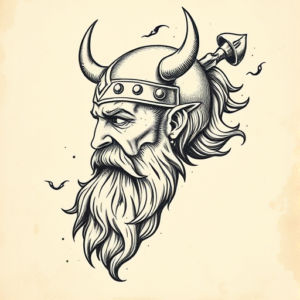 Engraving Viking Tattoo