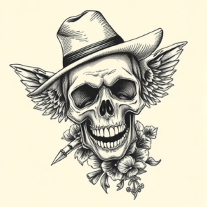 Engraving Voodoo Tattoo