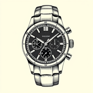 Engraving Watch Tattoo