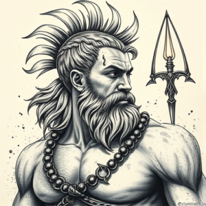 Fantasy Realism Achilles Tattoo