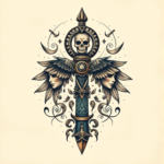 Fantasy Realism Ankh Tattoo