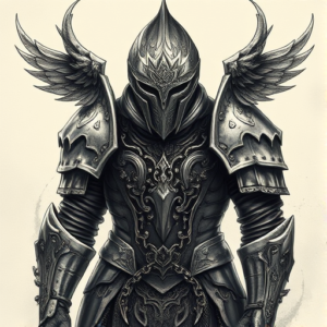 Fantasy Realism Armor Tattoo