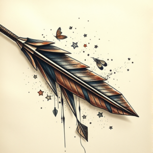 Fantasy Realism Arrow Tattoo