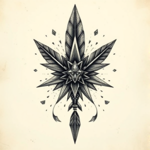 Fantasy Realism Arrowhead Tattoo