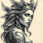 Fantasy Realism Athena Tattoo