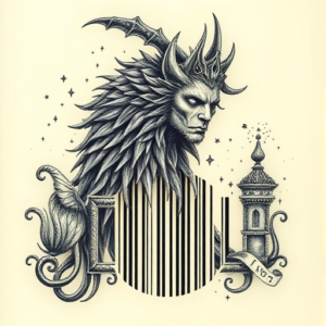Fantasy Realism Barcode Tattoo